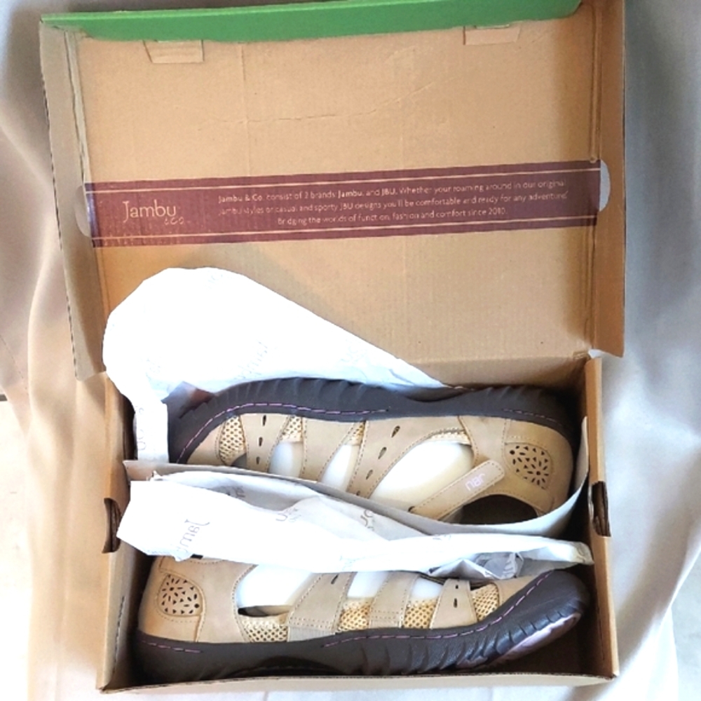 JBU Shoes, Size 12, Taupe "Gemini" Microsuede Leather, Comfort Walking, NEW!! - Picture 8 of 9